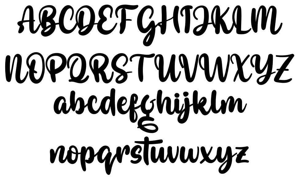 Gorgeousfont specimens