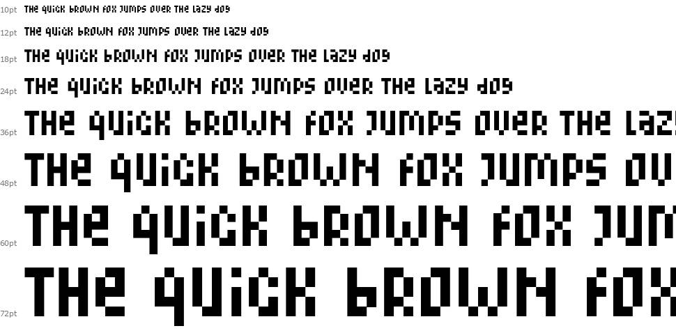 Gorgeous Pixel font Şelale