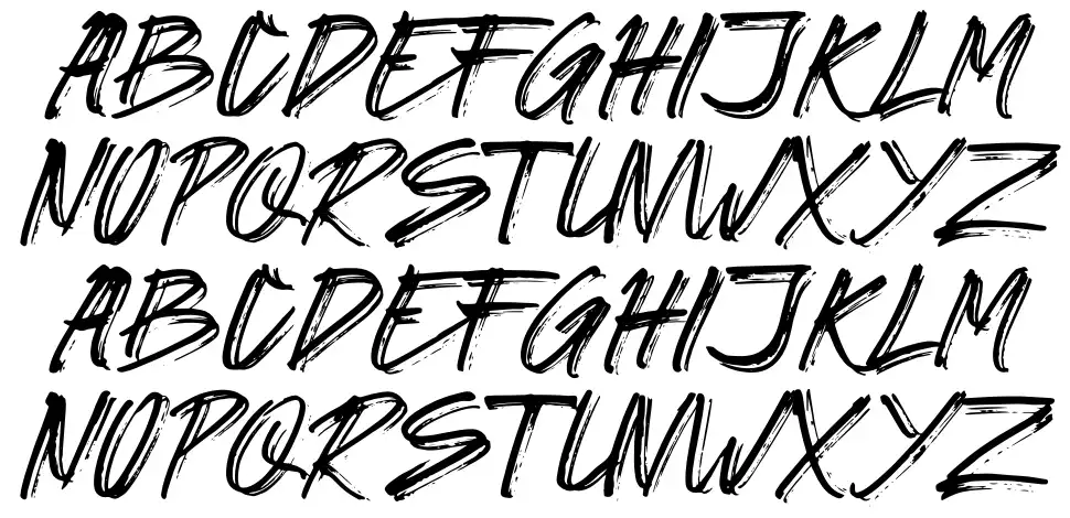 Gorilas schriftart vorschau