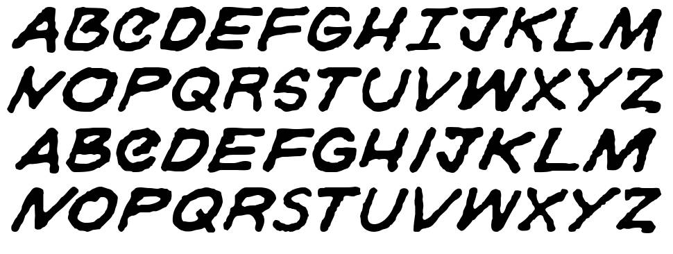 Gorski font specimens