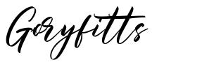Goryfitts шрифт