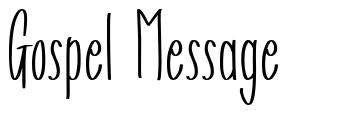 Gospel Message font