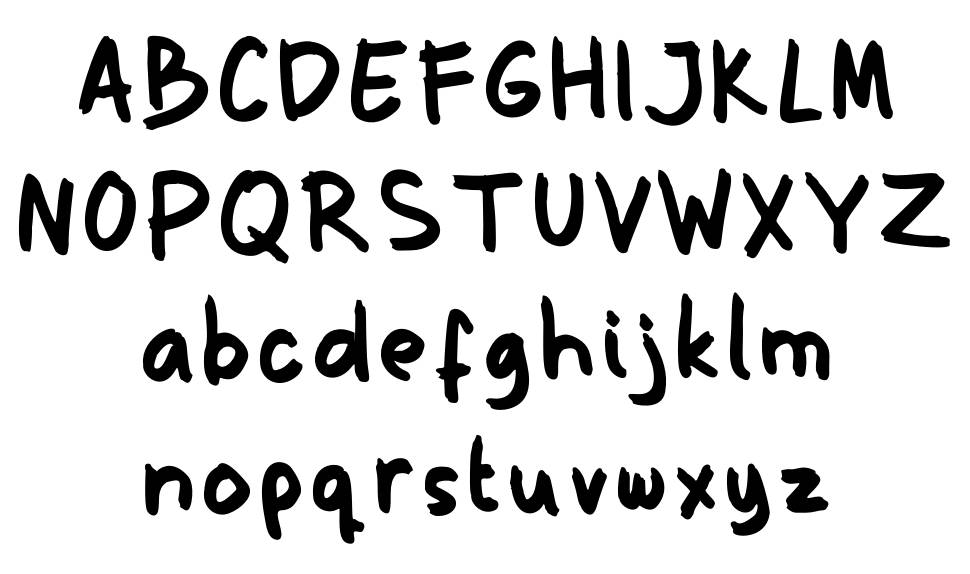 Gosrokan font Örnekler