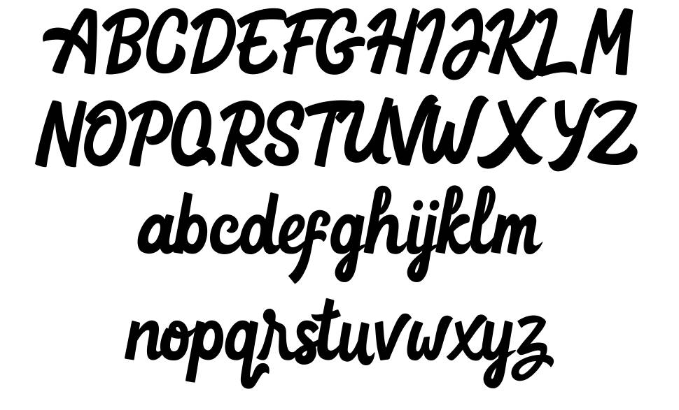 Goteru font Örnekler