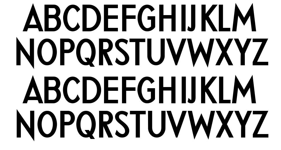 Gothamic font specimens