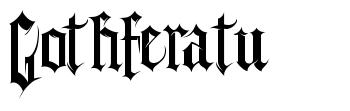 Gothferatu 字形