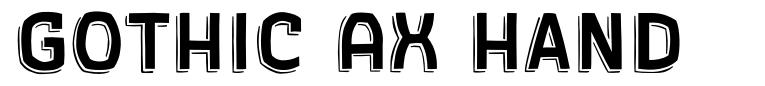 Gothic AX Hand font
