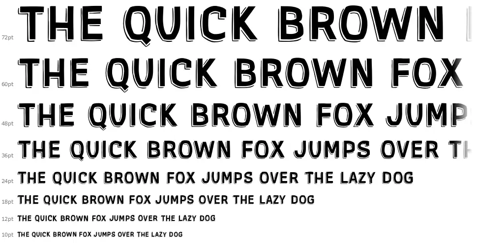 Gothic AX Handfont waterfall