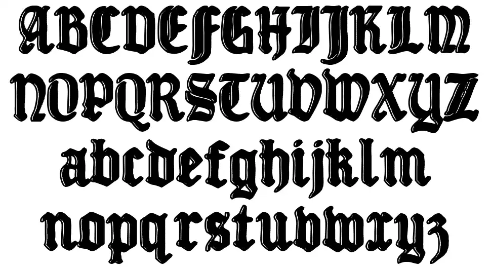 Gothic Division 1939font specimens