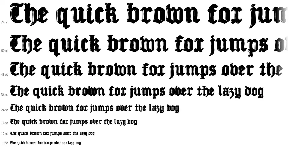 Gothic Division 1939font waterfall