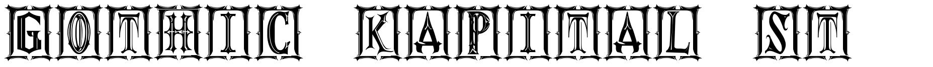 Gothic Kapital ST шрифт