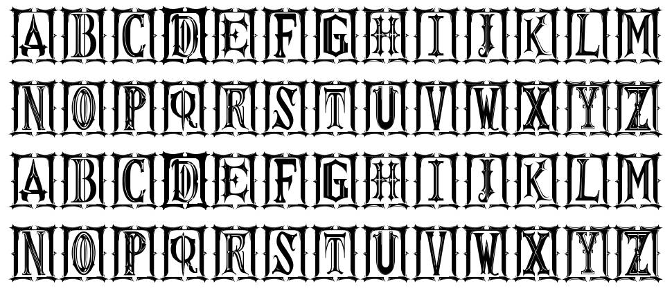 Gothic Kapital ST font specimens