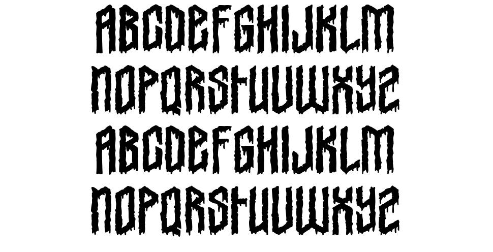 Gothic Vendetta 字形 标本