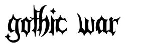 Gothic War шрифт
