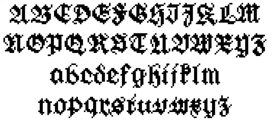 GothicPixels font by LingDong Huang - FontRiver