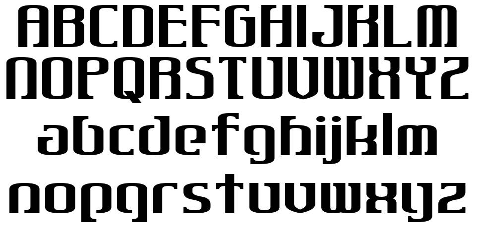 Gothiqua フォント 標本