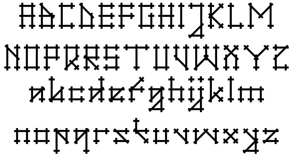 Gotika písmo Exempláře