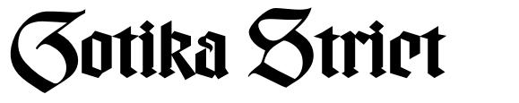 Gotika Strict шрифт