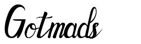 Gotmads шрифт