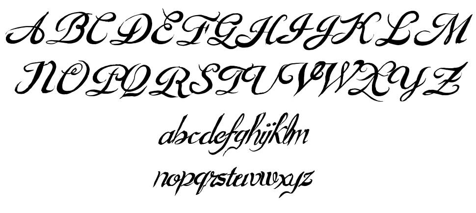 Goulden Treatise 字形 标本