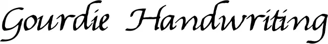 Gourdie Handwriting