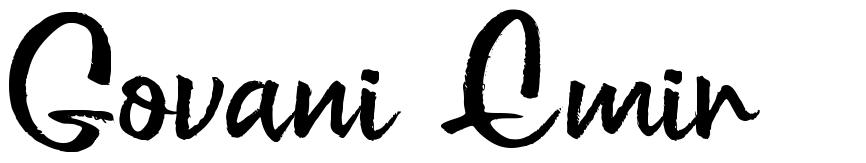 Govani Emir шрифт