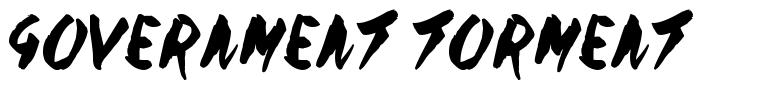 Government Torment 字形