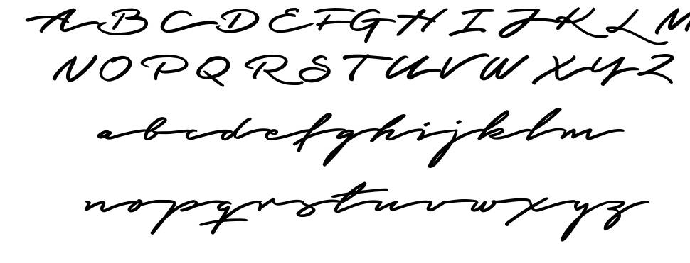 Graced Script font specimens