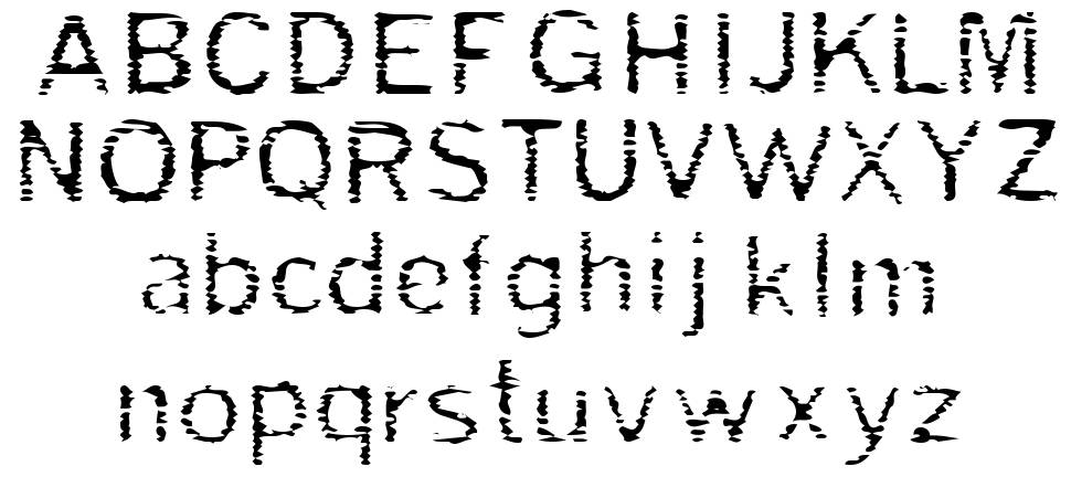 Grade font specimens
