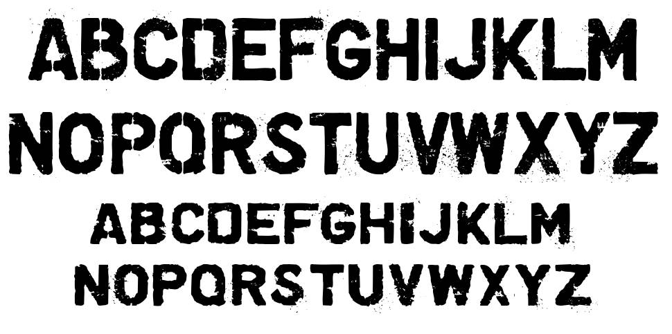 Graffiare フォント 標本