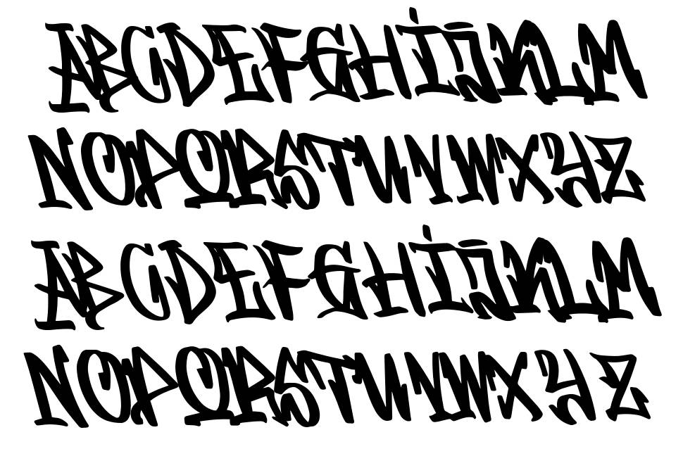 Graffitasi font specimens