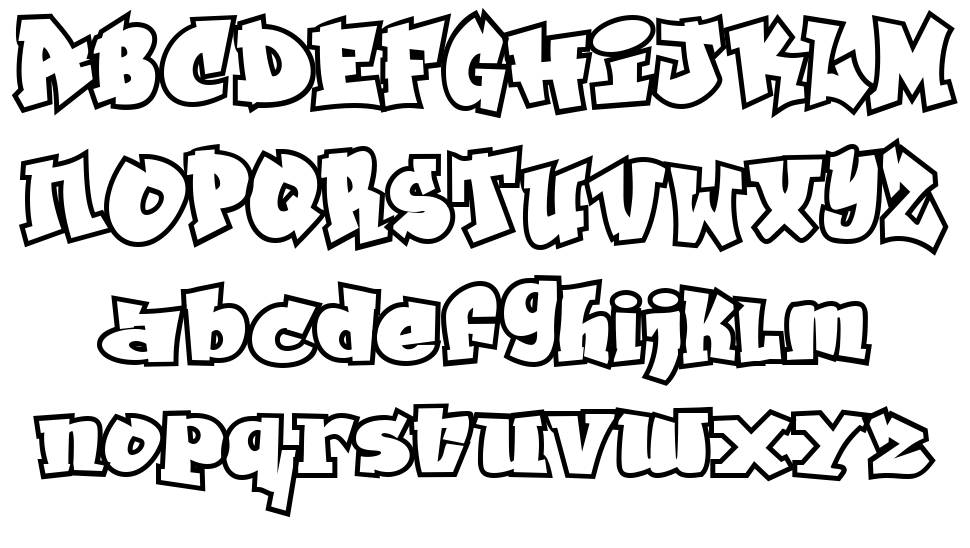 Grafitty 字形 标本