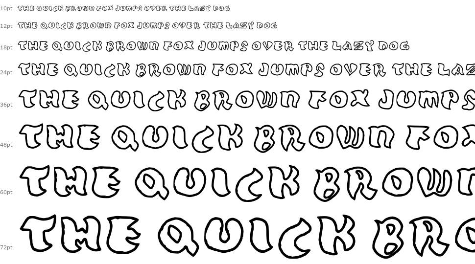 Grafo outline font Waterfall