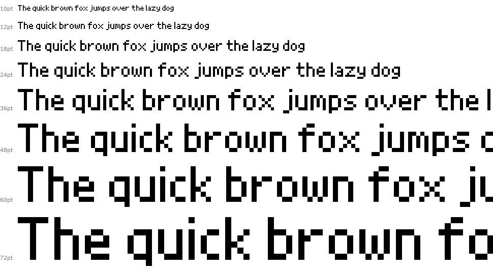 Grand9K Pixel font Şelale