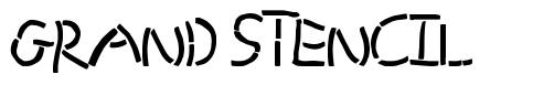 Grand Stencil шрифт