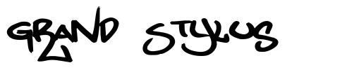 Grand Stylus 字形