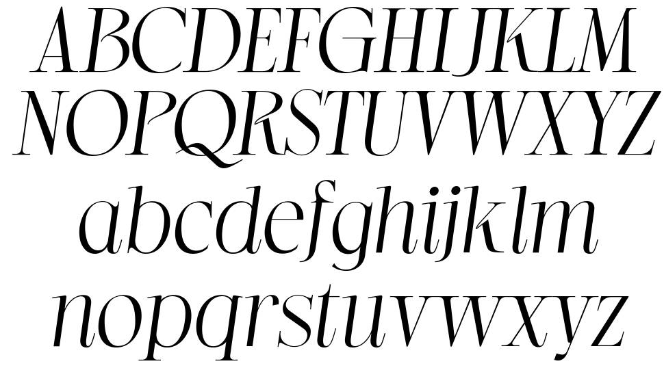 Grande Italic font