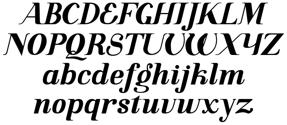 Grandline font specimens