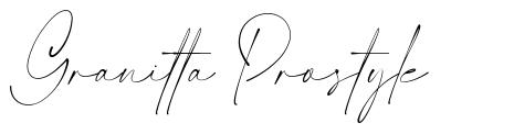 Granitta Prostyle font