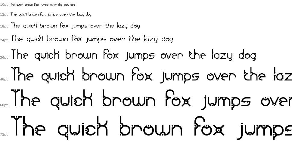 Granular font Waterfall