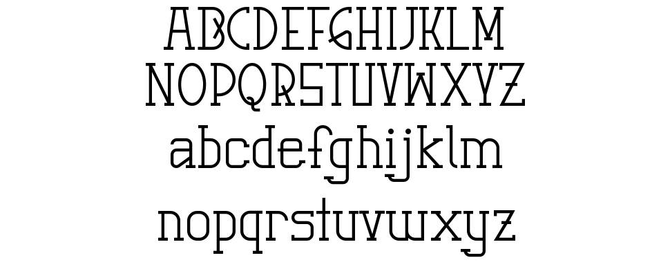 Graphemic font specimens
