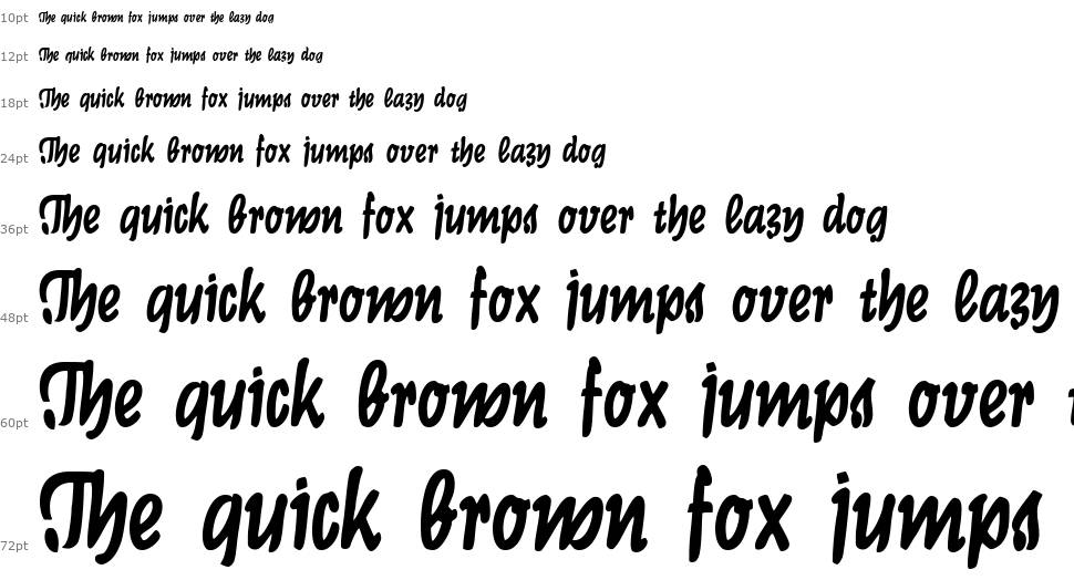 Graphic CAT font Waterfall