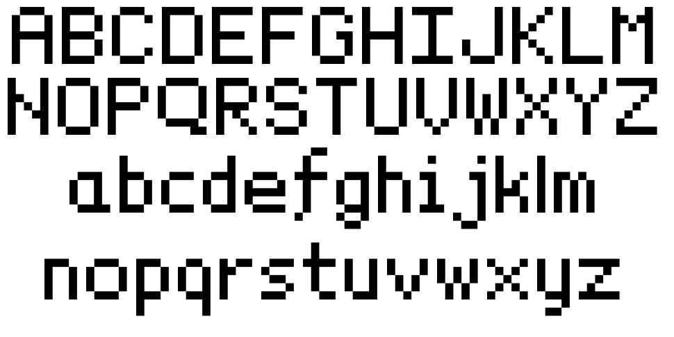 GraphicPixel font specimens