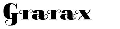 Grarax font