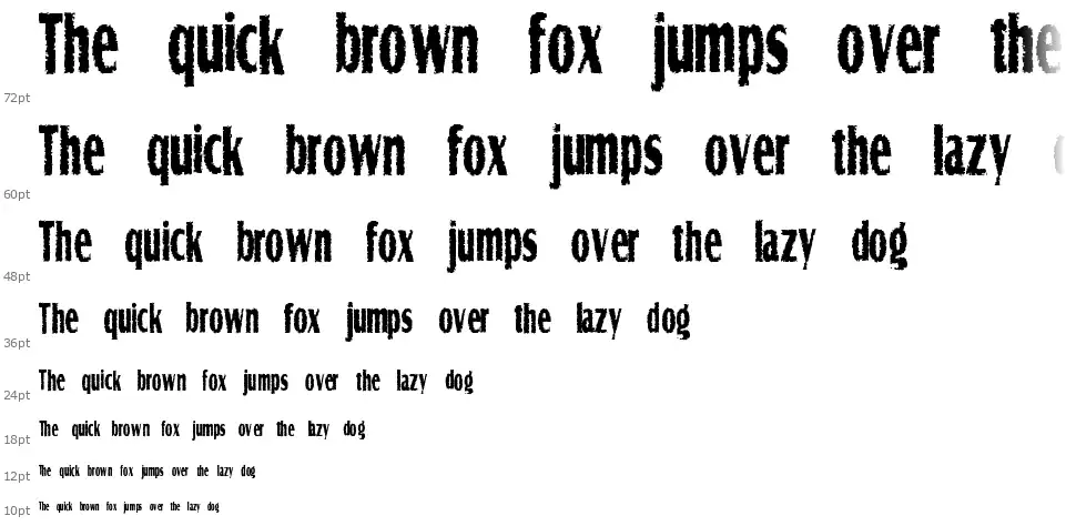 Graveyard Shiftfont waterfall