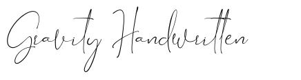 Gravity Handwritten フォント