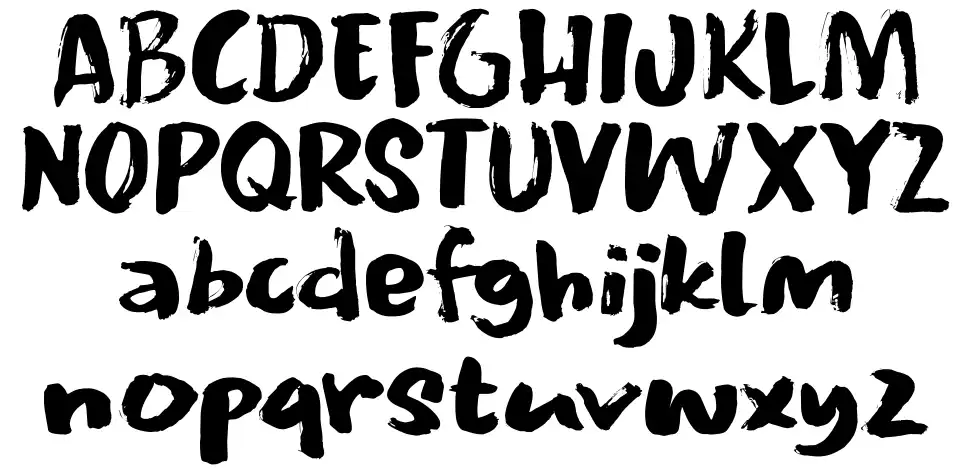 Gravity Wellfont specimens