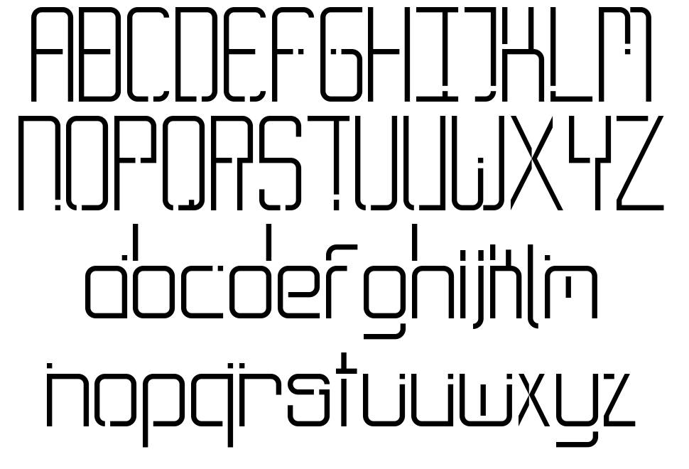 Graytype 字形 标本