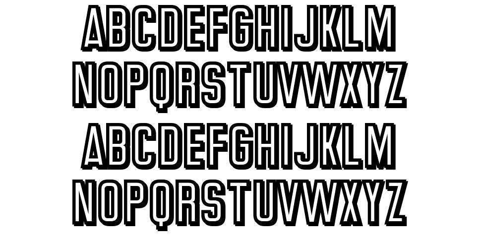 Great Attraction font specimens