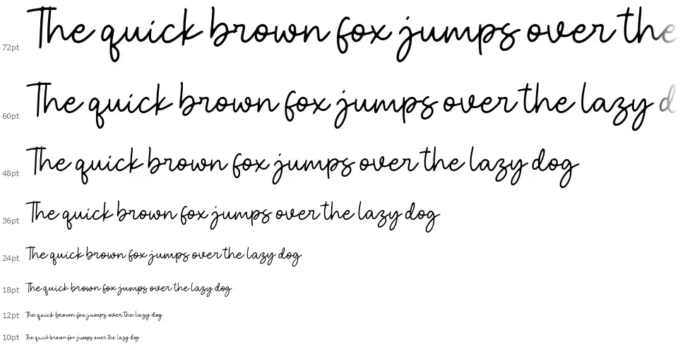 Great Banana Scriptfont waterfall